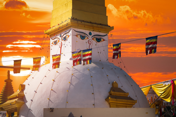 Katmandú Stupa + paisaje